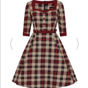 Collectif Mainline Linette McKenzie Check Dress 3x